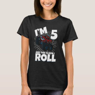 Familie Siblings Monster Trucks Birthday Ik ben vi T-shirt