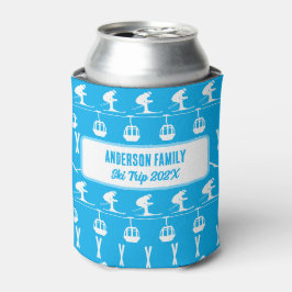 Familie Ski Vakantie Souvenir Blikjeskoeler