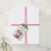 Familie Sneeuwbol Cadeaulabel (Met Touw)