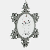 Familie Sneeuwman Ornament (Links)