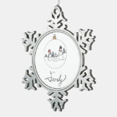 Familie Sneeuwman Ornament (Rechts)