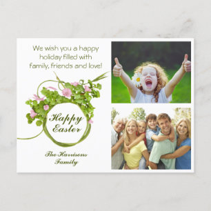 Familie sneller Uw foto's groen Briefkaart