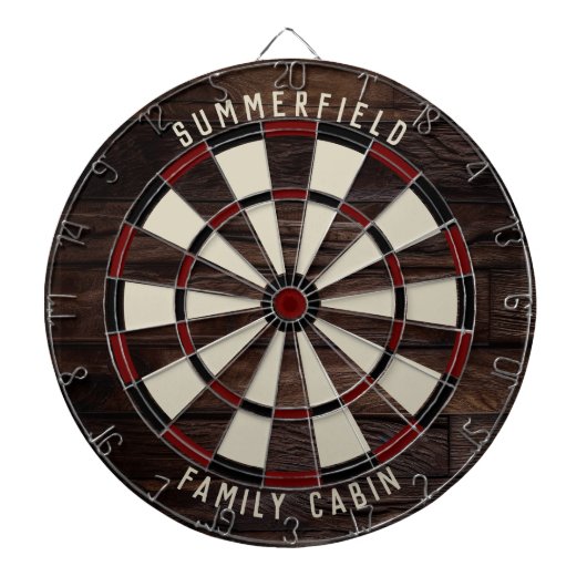 Familie Spelletjes Kamer Wood Look Jaarlijkse Reün Dartbord (Voorkant)