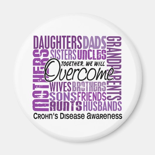 Familie Square Crohn's disease Magneet (Voorkant)