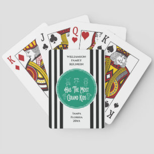 Familie Stamboom Reünie Meest Kleinkinderen Prijs Pokerkaarten