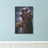 Familie Sterkte Kunst | Inspiratie muur decor Canvas Afdruk (Insitu (Houten vloer))