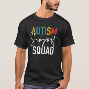 Familie Steun Team Autism Awareness Maand T-shirt