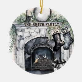 Familie Stocking Gepersonaliseerde Kerst Ornament