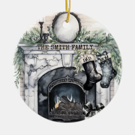 Familie Stocking Gepersonaliseerde Kerst Ornament