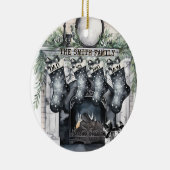 Familie Stocking Gepersonaliseerde Kerst Ornament (Rechts)
