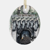 Familie Stocking Gepersonaliseerde Kerst Ornament (Rechts)