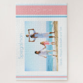 Familie strand foto groot legpuzzel (Verticaal)