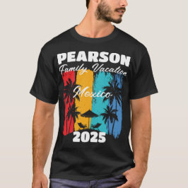 Familie strand vakantie 2025 t-shirt