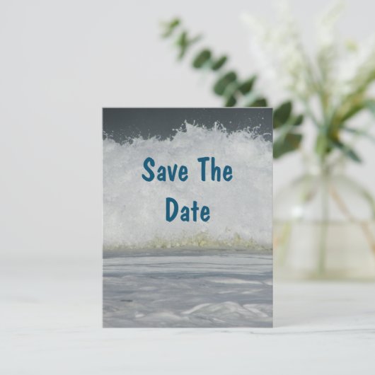 Familie Strand Vakantie Save Datum Jaarlijkse Zome Kaart (Staand voorkant)