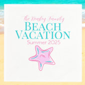 Familie Strand Vakantie Starfish Servet