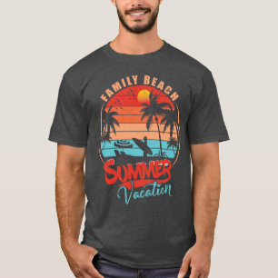 Familie Strand Zomer Vakantie Palmboom Beachwear T-shirt