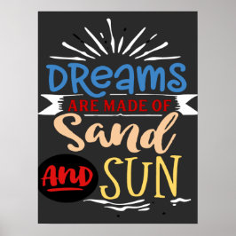 familie strandreis poster