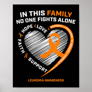 Familie Strijd Leukemie Bewustzijnsproducten Gesch Poster