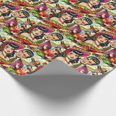  familie stripverhalen cadeaupapier (Hoek)