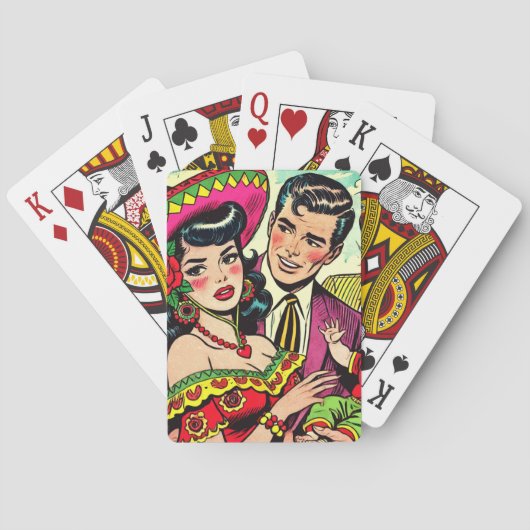  familie stripverhalen pokerkaarten (Achterkant)