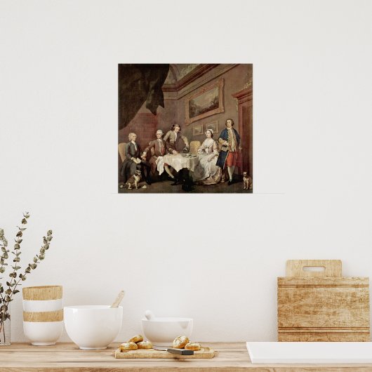 Familie Strode Portret van William Hogarth Poster (Keuken)