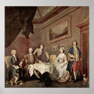 Familie Strode Portret van William Hogarth Poster