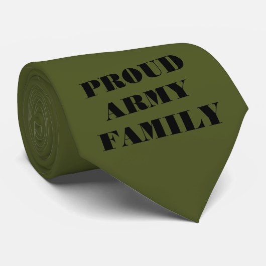 Familie stropdas Proud Army (Opgerold)