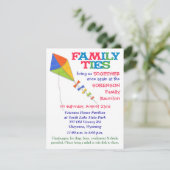 Familie Stropdassen Uitnodiging gezinshereniging (Staand voorkant)