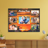 Familie Sunset Collage 2584 Art Canvas Afdruk (Insitu (Woonkamer))