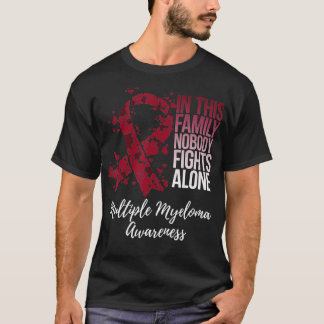 Familie Support Multiple Myeloma Bewustheid T-shirt