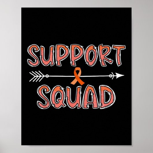 Familie Support Squad Nierkanker Awareness Match Poster (Voorkant)