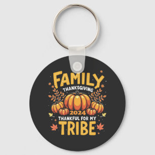 Familie Thanksgiving 2024 Dankbaar voor mijn famil Sleutelhanger