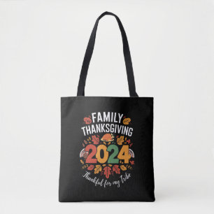 Familie Thanksgiving 2024 Dankbaar Voor Mijn Stam Tote Bag
