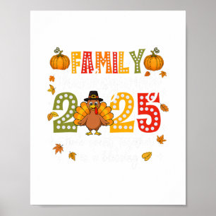 Familie Thanksgiving 2025 Thanksgiving Crew Kalkoe Poster