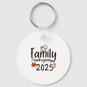 Familie Thanksgiving Crew 2025 Bijpassende Dankbar Sleutelhanger
