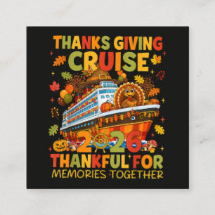 Familie Thanksgiving Cruise 2026 Vakantietrip Vierkante Visitekaartje