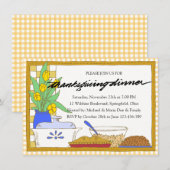 Familie Thanksgiving Feast Diner Uitnodiging (Voorkant / Achterkant)