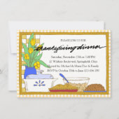 Familie Thanksgiving Feast Diner Uitnodiging (Voorkant)