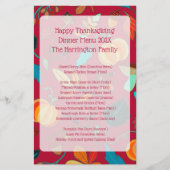 Familie Thanksgiving menu menu menu Keepomwille Ma (Voorkant)
