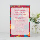 Familie Thanksgiving menu menu menu Keepomwille Ma (Staand voorkant)