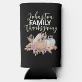 Familie Thanksgiving Party Favorieten Ideeën Seltzer Blikjeskoeler (Achterkant)