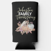 Familie Thanksgiving Party Favorieten Ideeën Seltzer Blikjeskoeler (Voorkant)