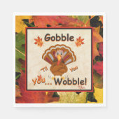 Familie Thanksgiving Party Napkins Servet (Voorkant)