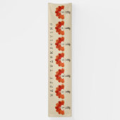 Familie Thanksgivingen Kalkoenen Spandoek (Verticaal)