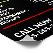 Familie Therapie Logo, Psychotherapeut, Therapie Poster (Hoek)