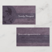 Familie Therapist Appointment Card Afsprakenkaartje (Voorkant / Achterkant)