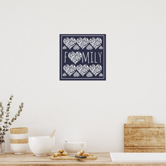 Familie thuis/Kantoor decor Poster (Keuken)