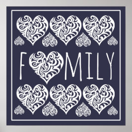 Familie thuis/Kantoor decor Poster