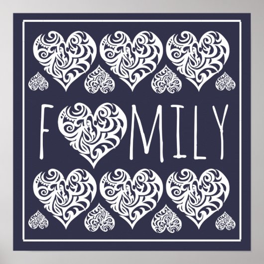 Familie thuis/Kantoor decor Poster (Voorkant)