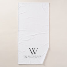 Familie Thuismonogram Witte houtskool